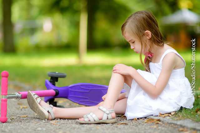 Kleinere Verletzungen bei Kindern
